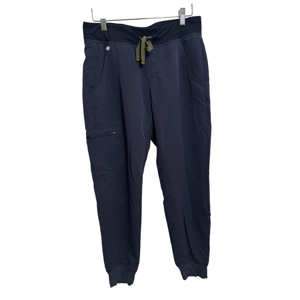 FIGS Casma Small Navy Blue Scrub Jogger Pants Women's Cargo with Drawstring